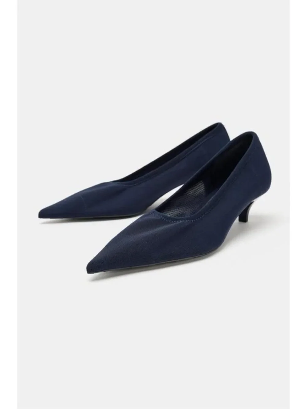 ZARA MESH KITTEN HEEL SHOES 3229/710/400